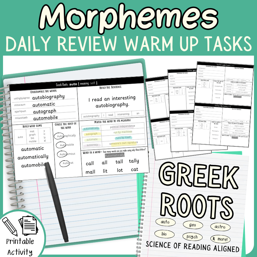 Exploring Greek Roots with Engaging Task&nbsp;Cards